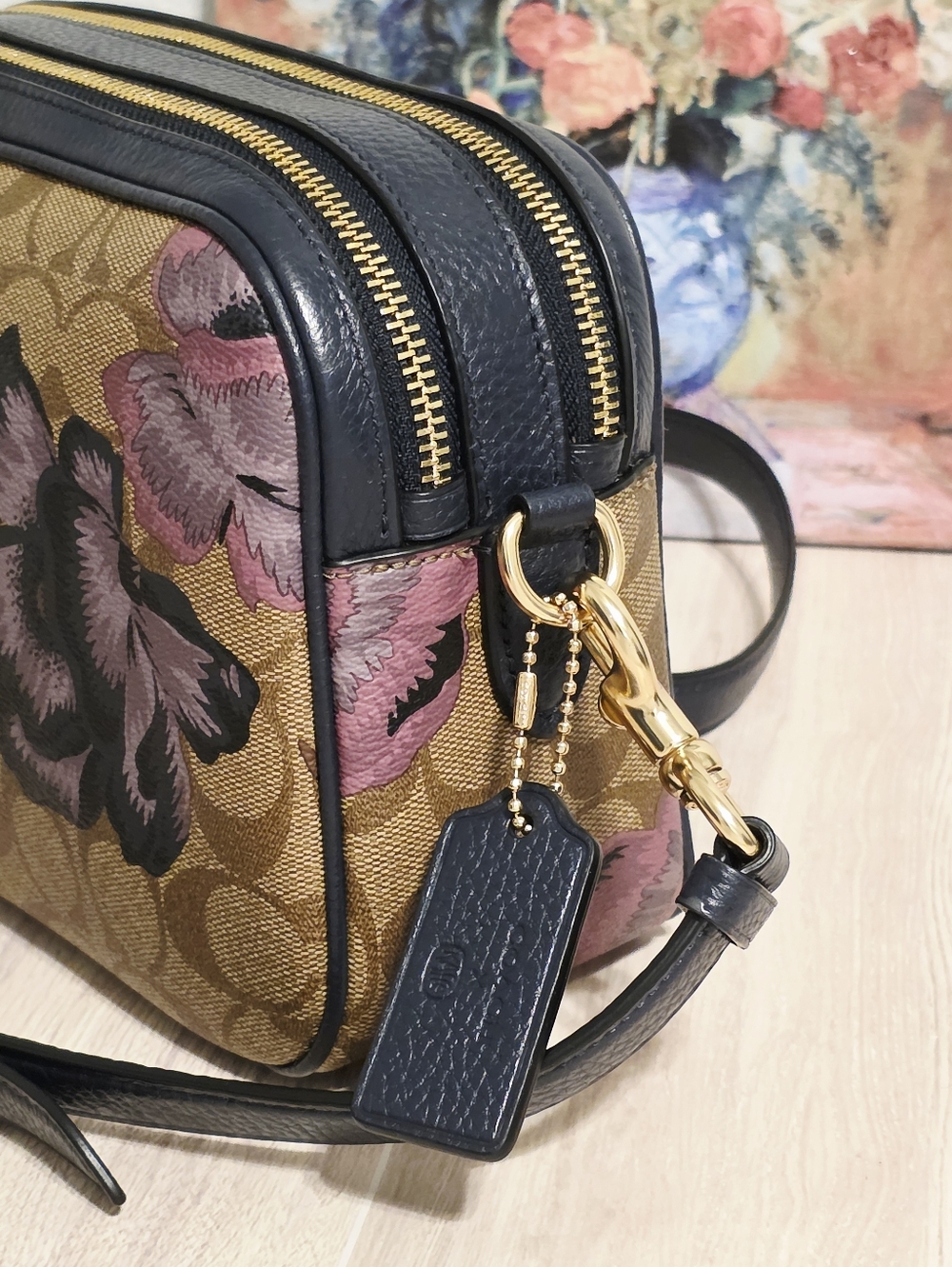 Coach Limited Edition Jes Crossbody Kaffe Fassett Purse Floral Shoulder Bag Rare - Picture 11 of 16